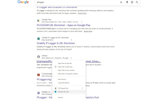 IP Logger - URL Shortener screenshot