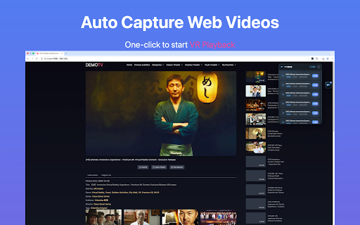VRPlayer - Play Web Videos in VR / 360 Mode screenshot