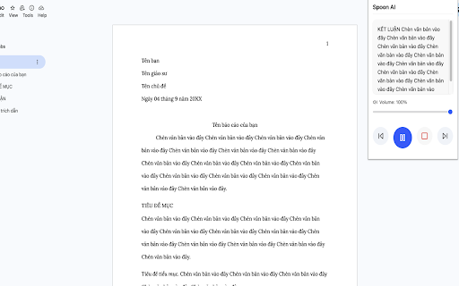 Spoon AI: Trợ lý đọc tiếng Việt screenshot