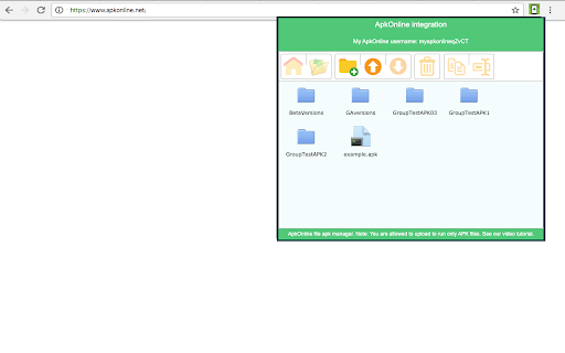ApkOnline APK manager for Android emulator screenshot