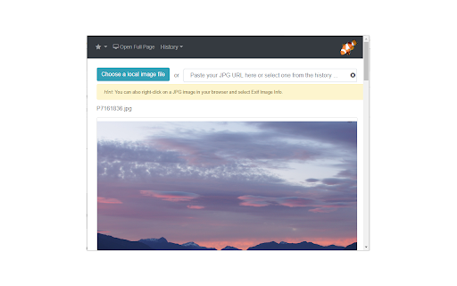 Exif Viewer screenshot