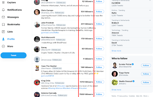 𝕏 (Twitter) Followers Counter screenshot