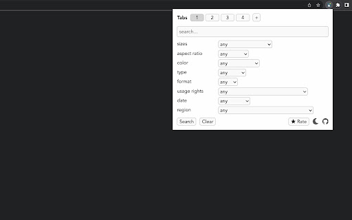 Advanced Image Search screenshot