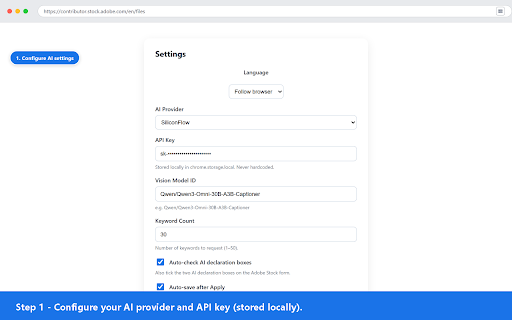 StockMeta Assistant for Adobe Stock screenshot