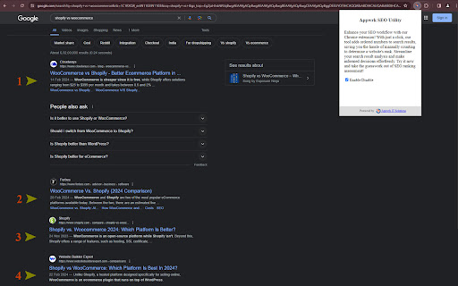 Page Rank Checker screenshot