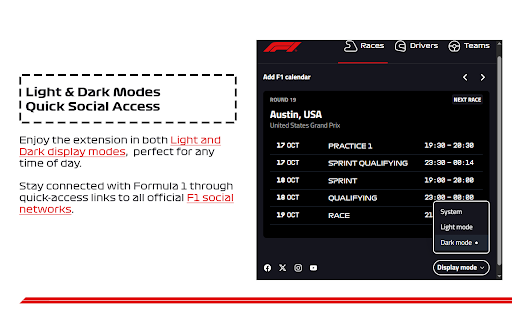 F1 - Schedule & Results screenshot