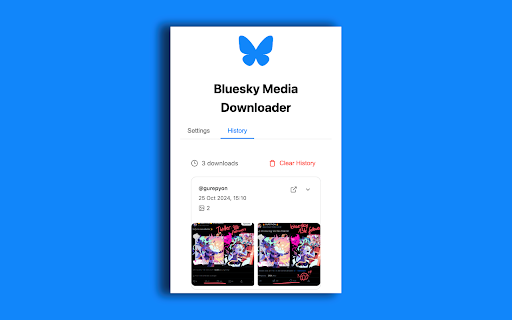 Bluesky Media Downloader screenshot