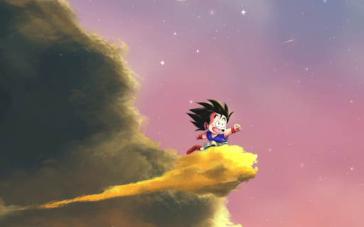 Goku Flying Nimbus Live Wallpaper - Dragon Ball New Tab screenshot