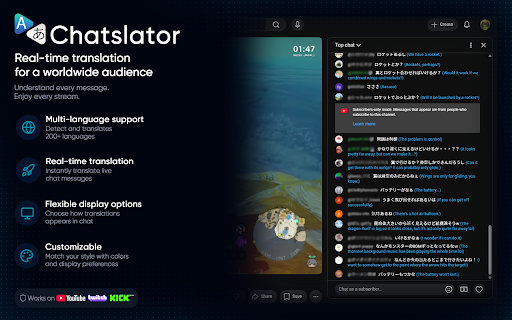 Chatslator: Livestream Chat Translator screenshot