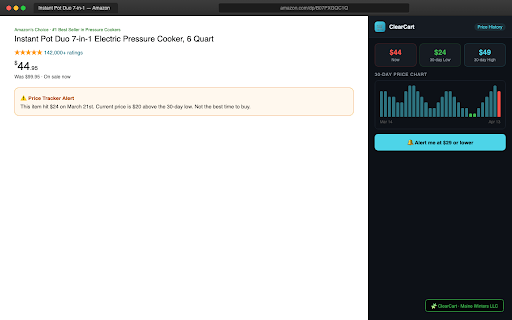 ClearCart - Coupons & Price Tracker screenshot