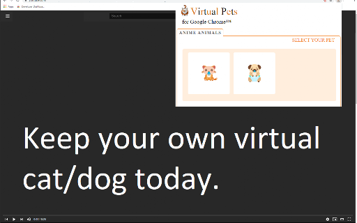 Virtual Pets for Google Chrome™ screenshot