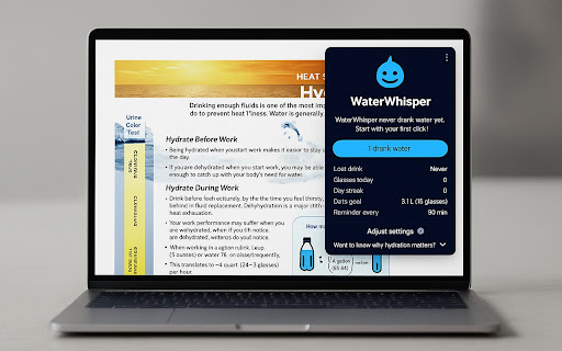 WaterWhisper –  – Gentle Hydration Reminders screenshot