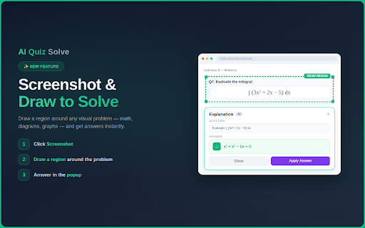 AI Quiz Solve: Homework Helper & Quiz Solver for Canvas, Moodle and More screenshot