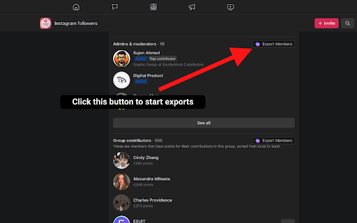 ESUIT | Group Members Extractor for Facebook™ screenshot