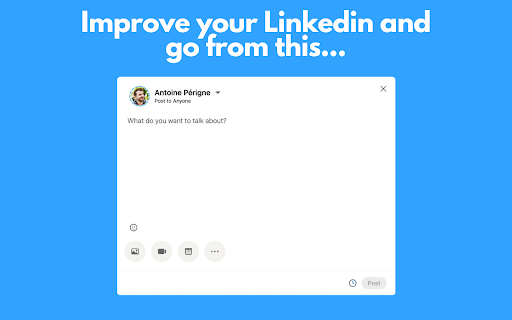 PerfectPost: makes Linkedin 10x better screenshot
