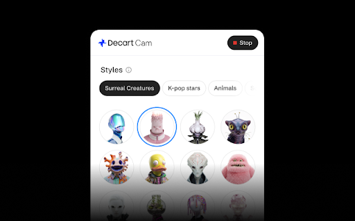 Decart Virtual Webcam screenshot