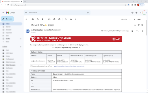 RPost for Gmail screenshot