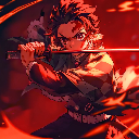 Tanjiro Kamado Fire Sword – Demon Slayer Live Wallpaper icon