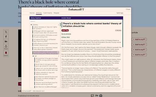 Enhanced Financial Times screenshot