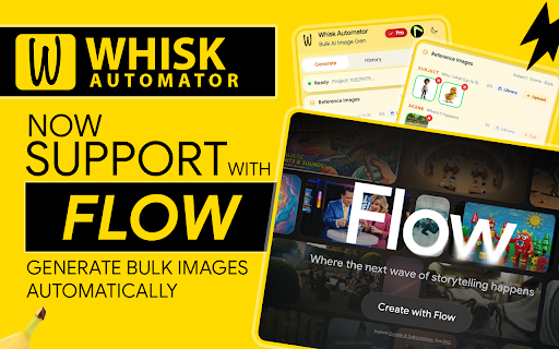 Whisk Automator - Bulk AI Image Generation with Nano Banana 2 & Pro screenshot
