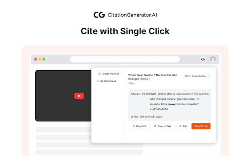 Citation Generator AI : Cite in APA, MLA, Chicago and Other Formats screenshot