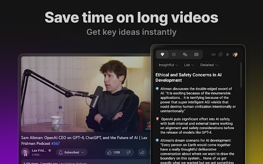 Eightify: AI YouTube Summarizer screenshot
