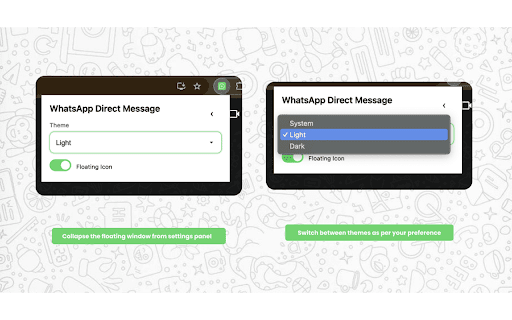 WhatsApp Direct Message screenshot