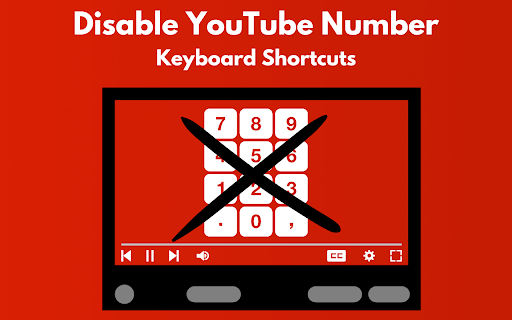 Disable YouTube Number Keyboard Shortcuts screenshot
