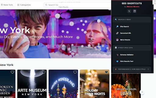 SEO Shortcuts by Marcos Moreno screenshot