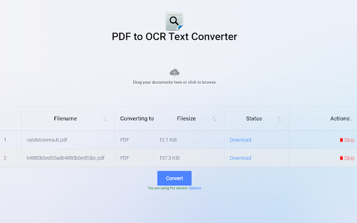 PDF to OCR Text Converter screenshot