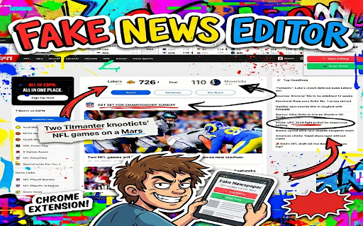 Fake News Editor - any page screenshot