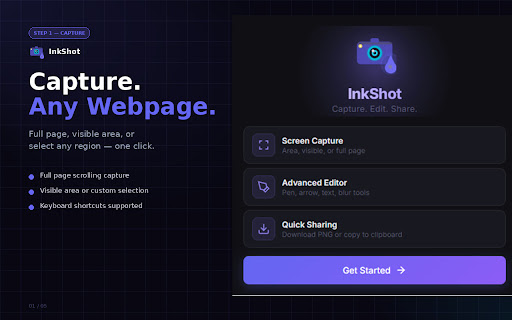 InkShot — Webpage Screenshot & Draw Tool screenshot