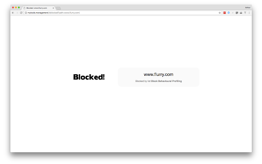 Block Page Assistant screenshot