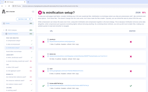 SEO Checker screenshot