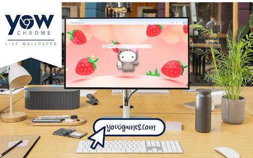 Hello Kitty Strawberry Live Wallpaper screenshot