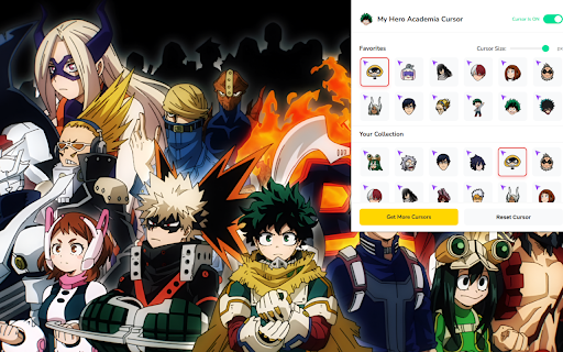 My Hero Academia Cursor ★ Custom Cursor for Chrome™ screenshot