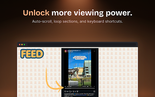 Real Video Controls for Instagram Reels, Stories & Feed – Reels Scrubber screenshot