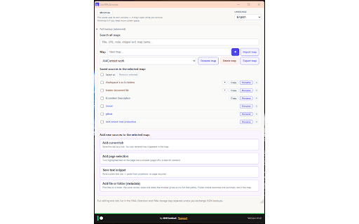 SortMySources screenshot