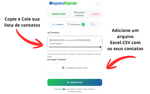 Envio em Massa WhatsApp | Disparo Rápido screenshot