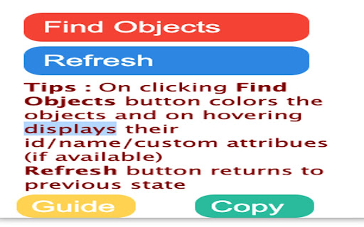 WebDriver Object Finder - Custom screenshot