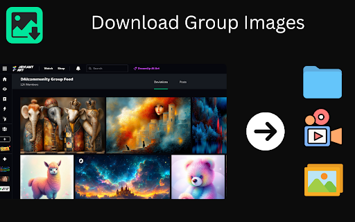 DeviantArt Images Downloader screenshot