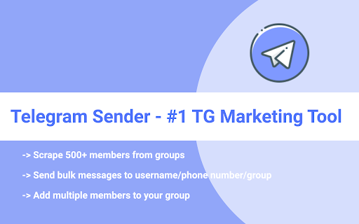 TG Sender - TG bulk message send and invite screenshot