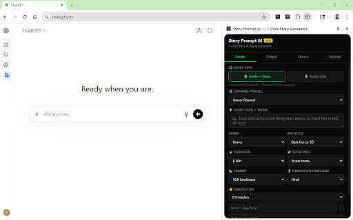 Story Prompt AI — 1-Click Story Generator screenshot