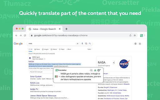 Translate for Chrome -Translator, Dictionary screenshot