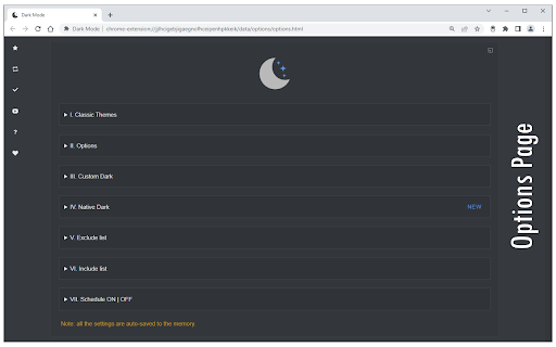 Dark Mode screenshot