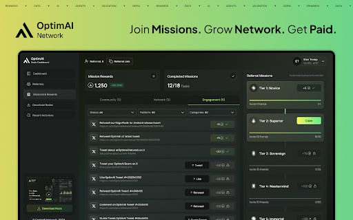 OptimAI Lite Node screenshot
