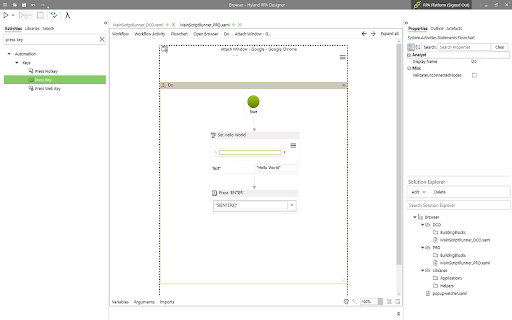 Hyland RPA Automation Extension screenshot