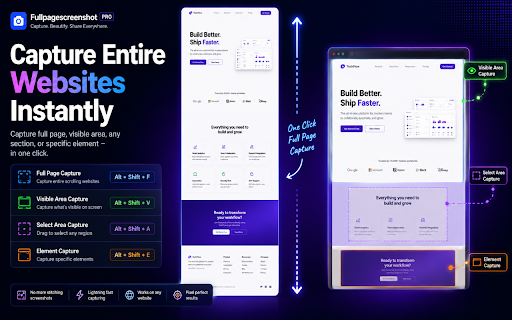 FullPageScreenshot - Custom Screenshots & Advanced Editor screenshot