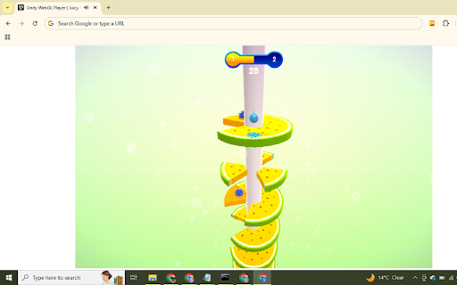 Helix Jump Fruit Game – Arcade Ball Challenge screenshot