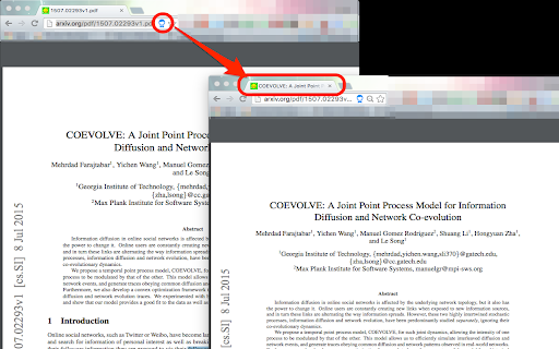 arXiv title fixer screenshot